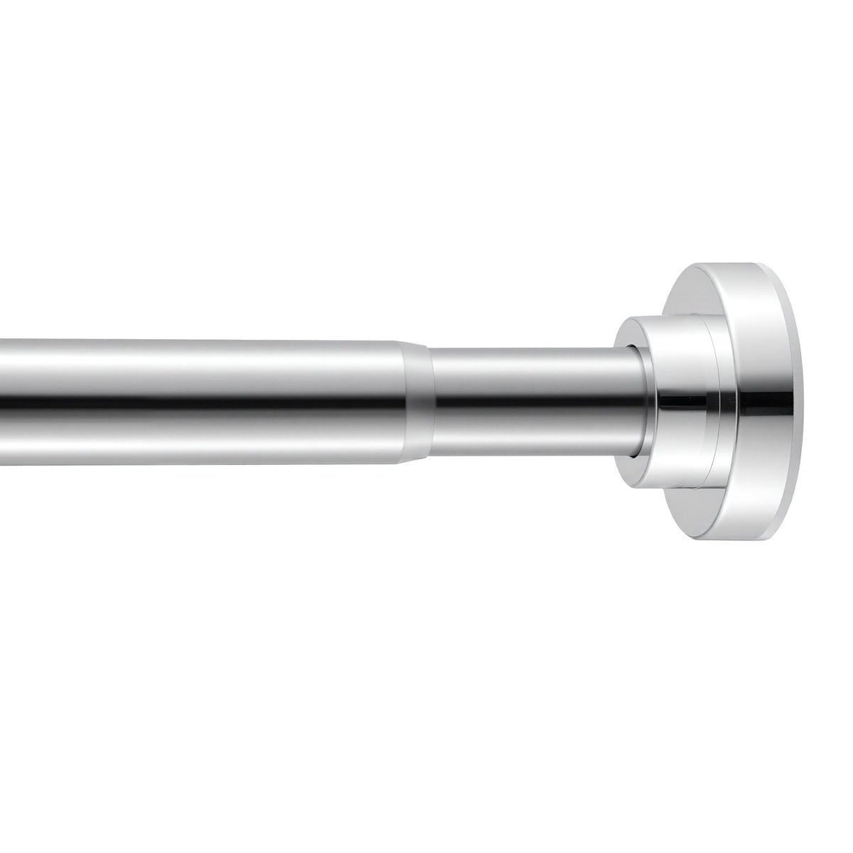 Shower Curtain Rod 28-76 in Adjustable Tension Rod, Stainless Steel Telescoping Closet and Window Rod with Brackets, No Drilling, Silver
