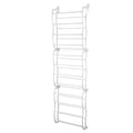 Over the Door Shoe Rack, 12-Tier White Steel Hanging Shoe Organizer for 36 Pairs, Closet and Entryway Storage
