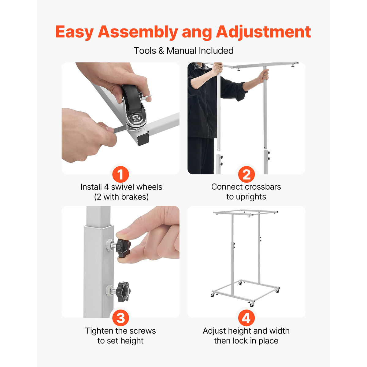 Mobile Blueprint Storage Rack, Steel Vertical Drawing Holder Stand With Wheels, Adjustable File Organizer for Construction Plans and Posters, Clamps